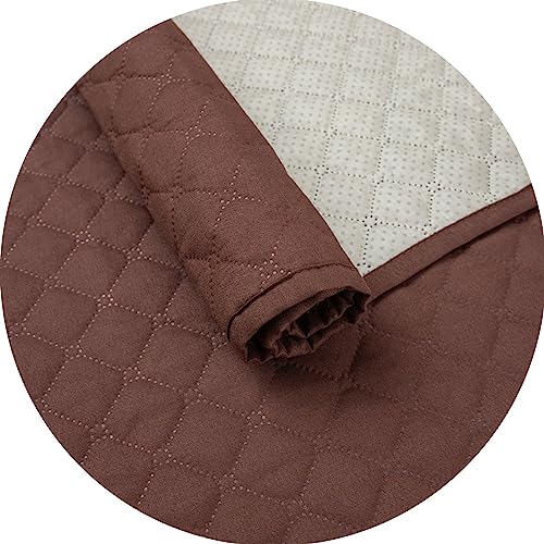 Coach Cover - Funda Protectora Sofá para Mascotas. Reversible color Marron Chocolate y Beige
